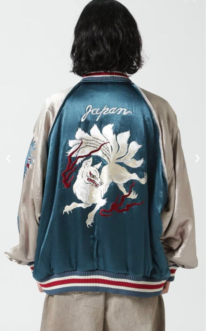 極レア】 el conductorH コンダクター 別注九尾スカジャン ブルー