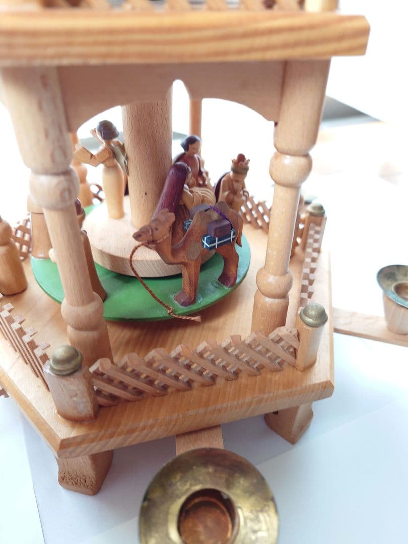 bunbunbun様専用ドイツ製 木製 クリスマスピラミッド - メルカリ