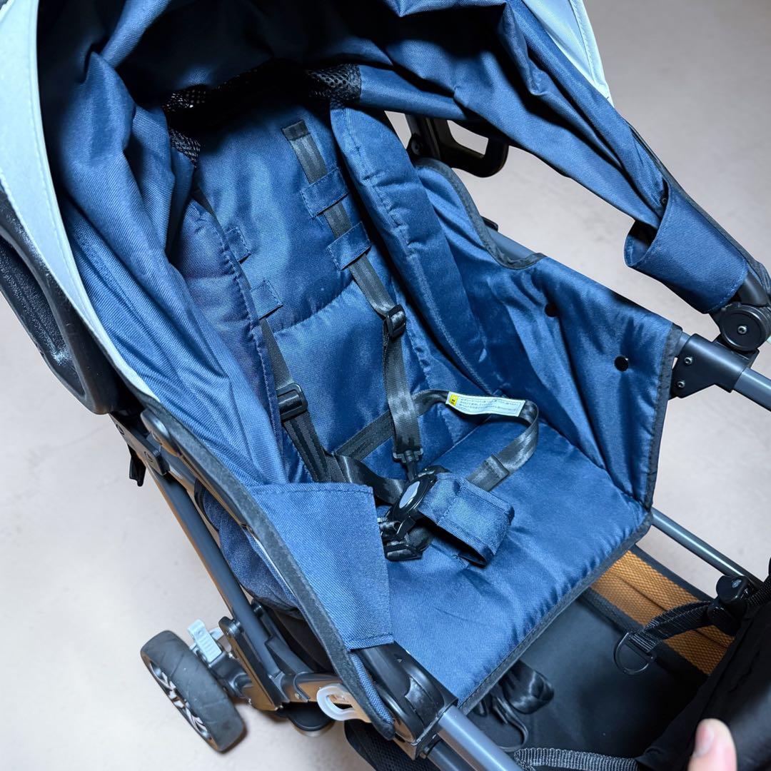 KATOJI 二人乗りベビーカー ネイビー 41911 リアシート付 美品 - メルカリ