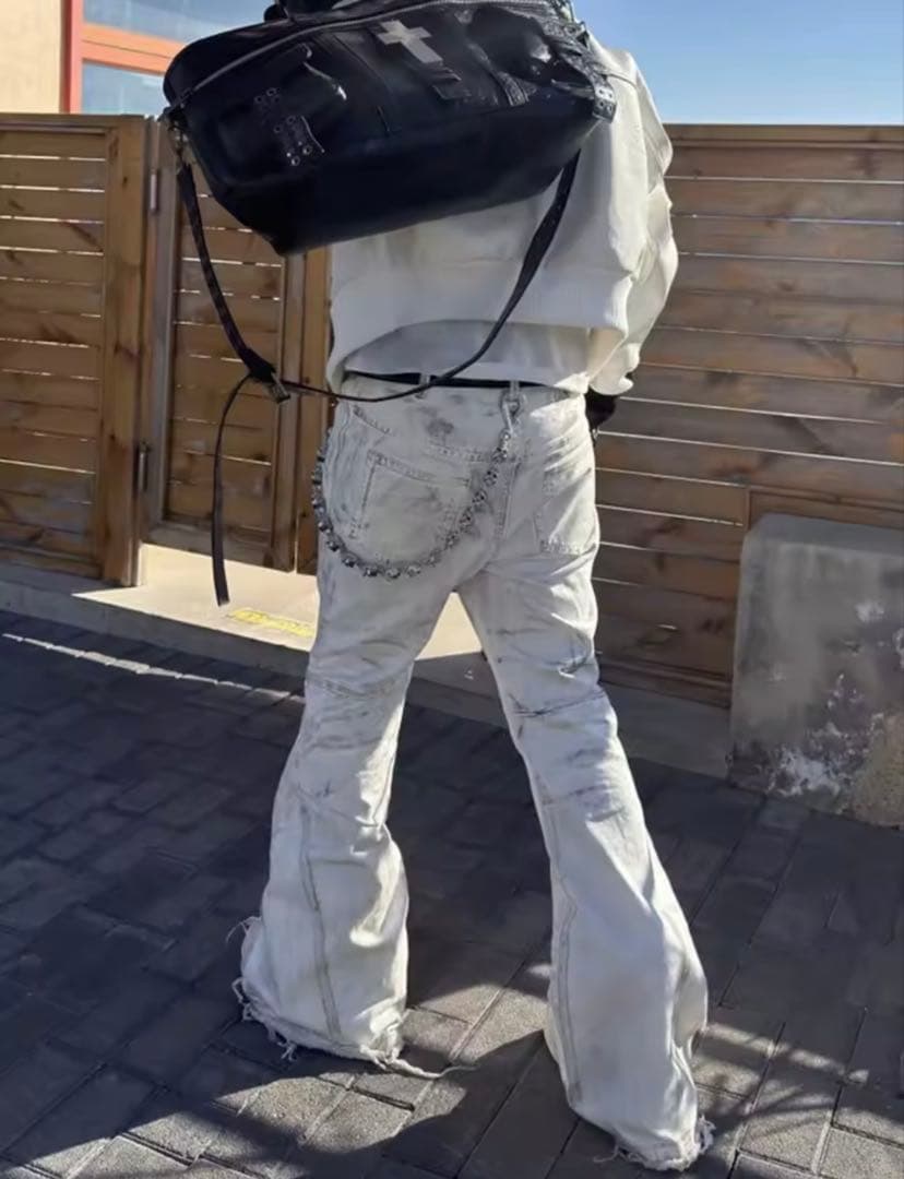 00s Archive Flare Denim opium swag ホワイト - メルカリ