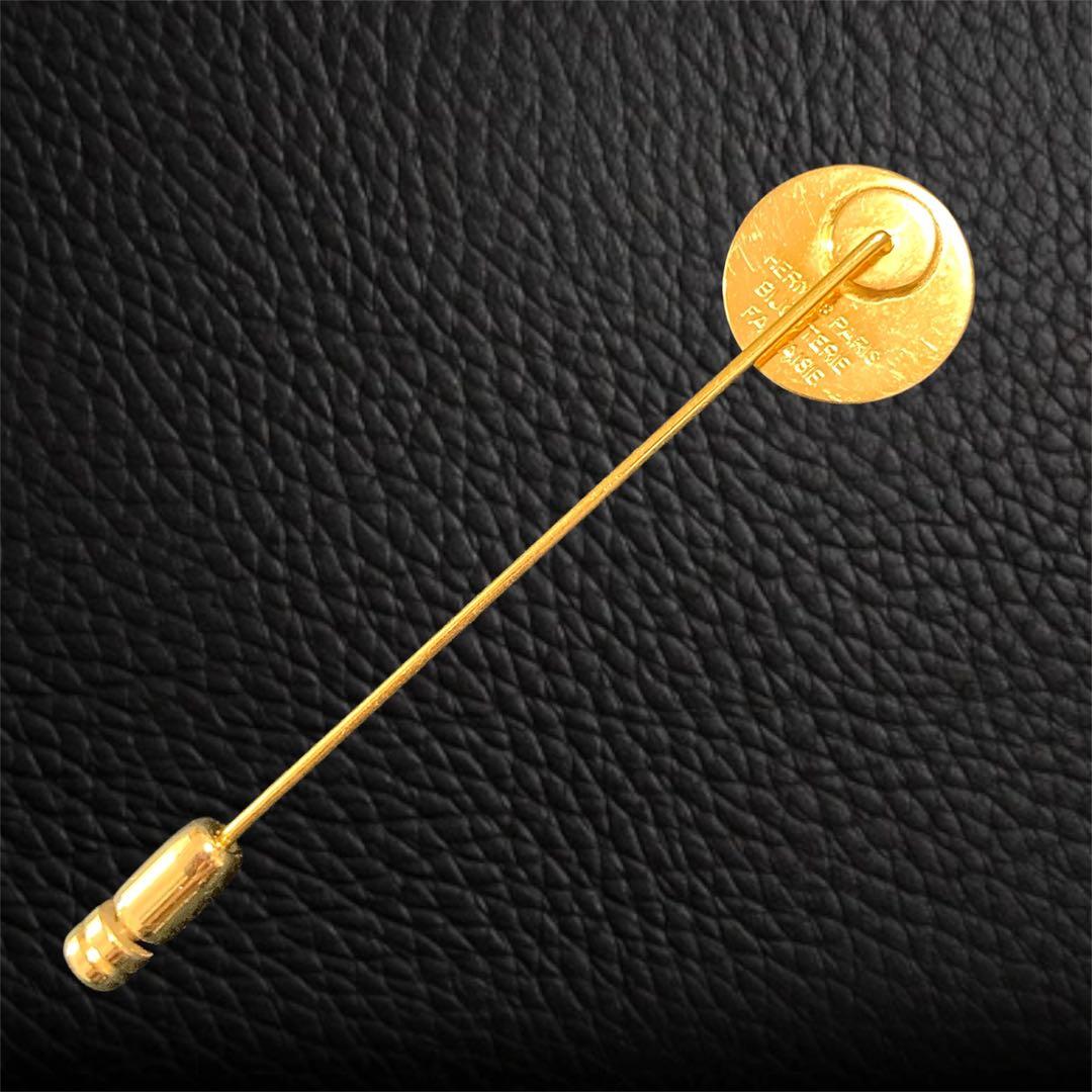 エルメス セリエ ピンブローチ ゴールド ラペルピン ヴィンテージ 極美