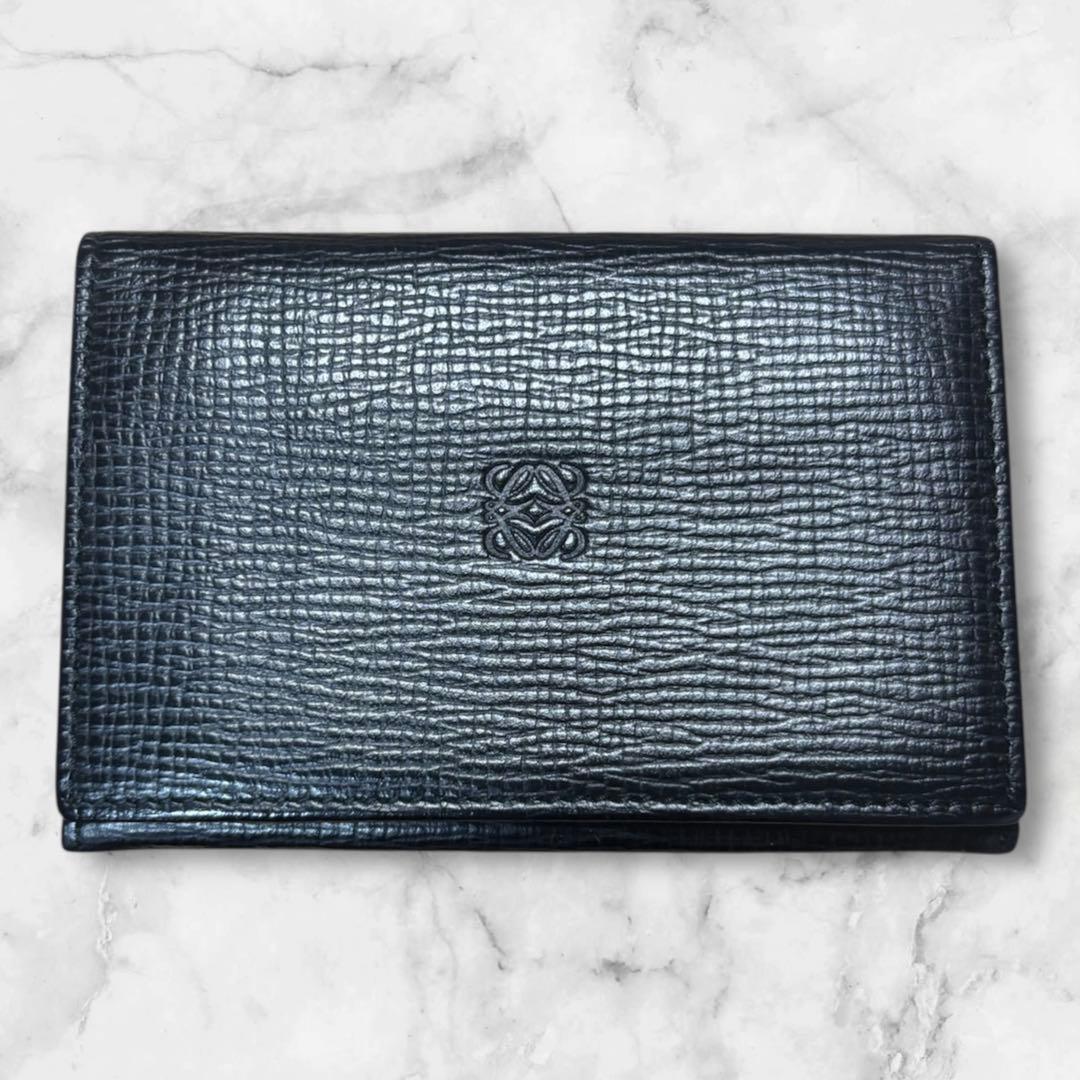LOEWE ロエベ 名刺入れ 名刺ケース レザー ロエベ ◇ ビジネスカードホルダー / カードケース ◇ レザー ブラウン