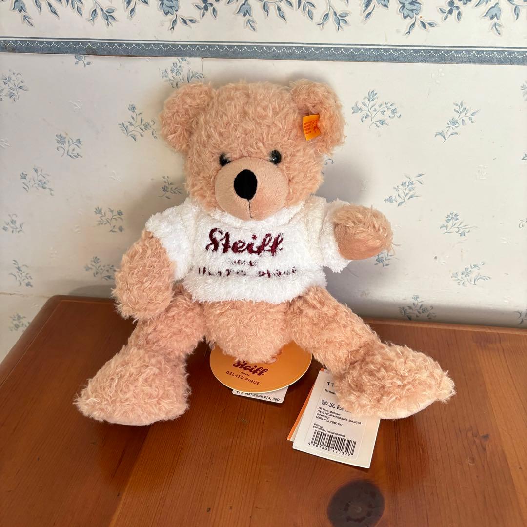 タグ付 ジェラートピケ Steiff シュタイフ テディベア くま ぬいぐるみ