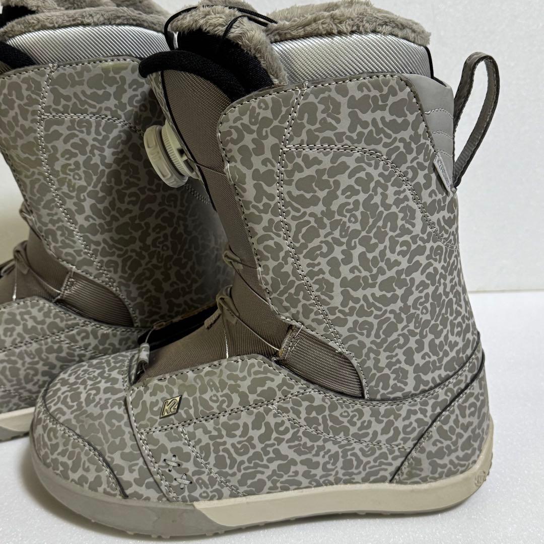 24.5cm K2 Havenスノーボードブーツ グレー迷彩初心者女性レディース