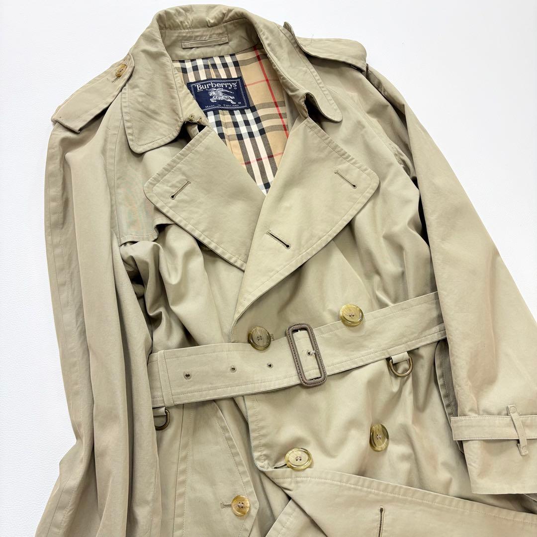 Burberry ヴィンテージ トレンチコート メンズ ダブル ノバチェック