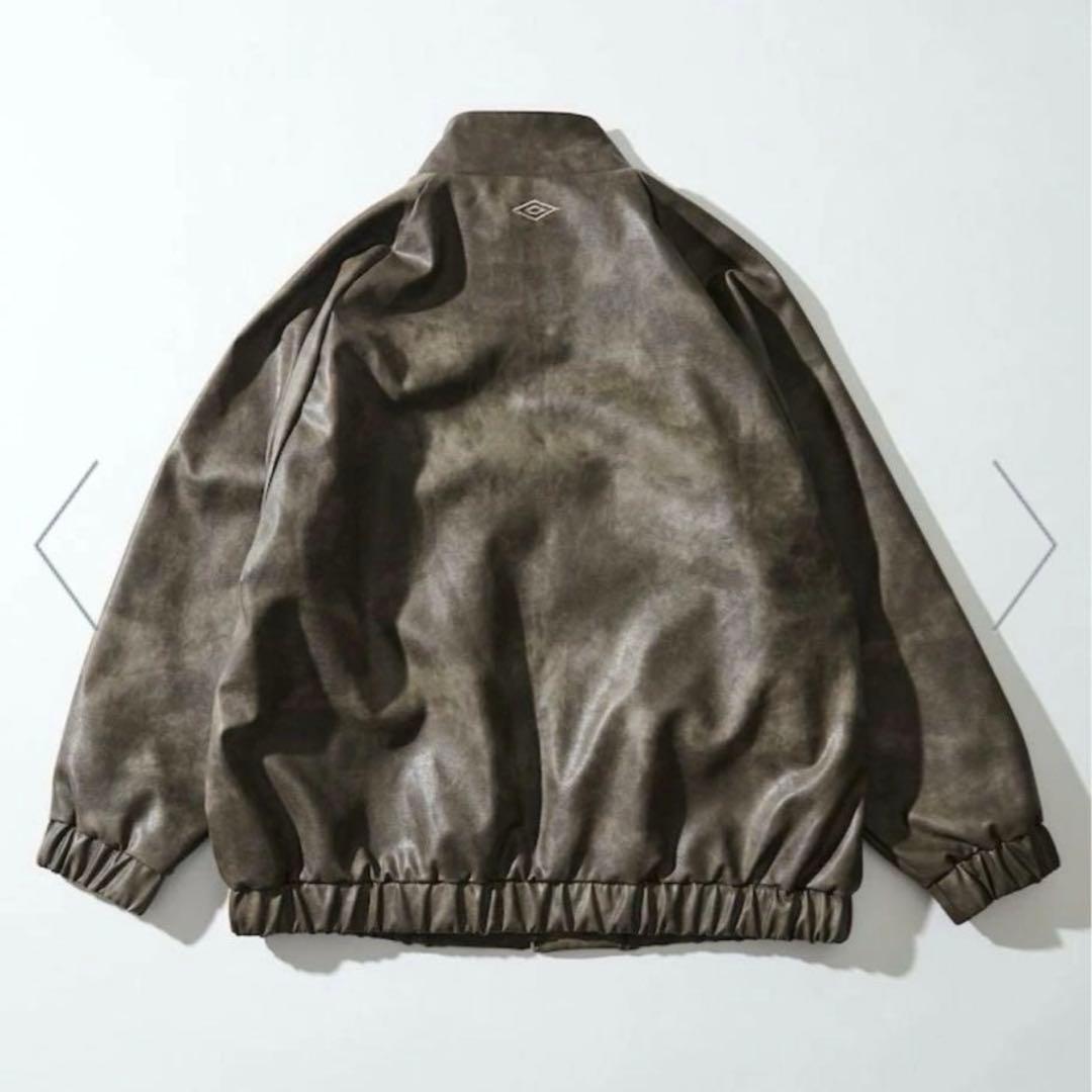 UMBRO/アンブロ レザージャケット ブルゾン ライダース ブラック 黒