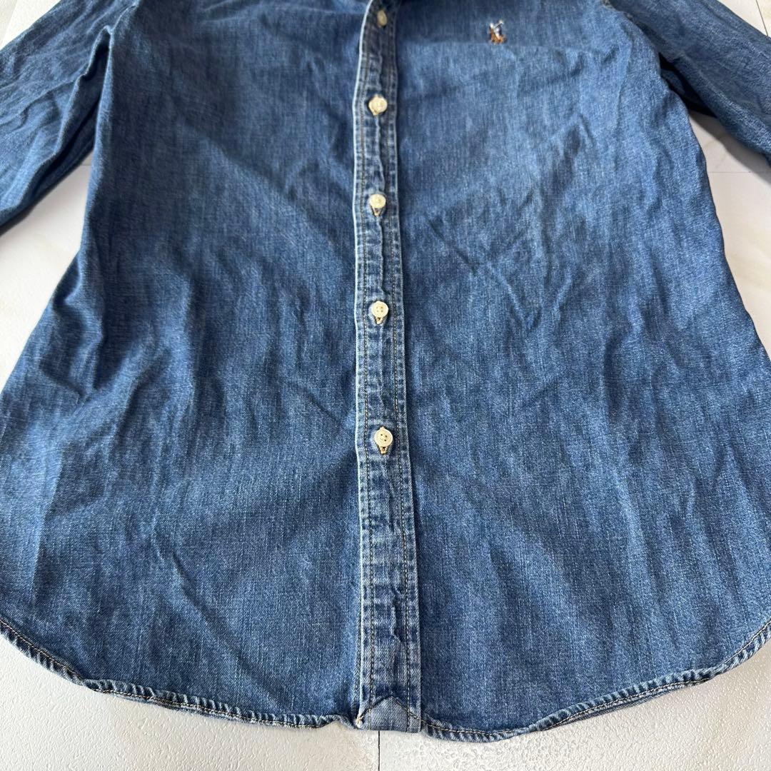 ラルフローレン デニムシャツ ダンガリー マルチポニー 刺繍