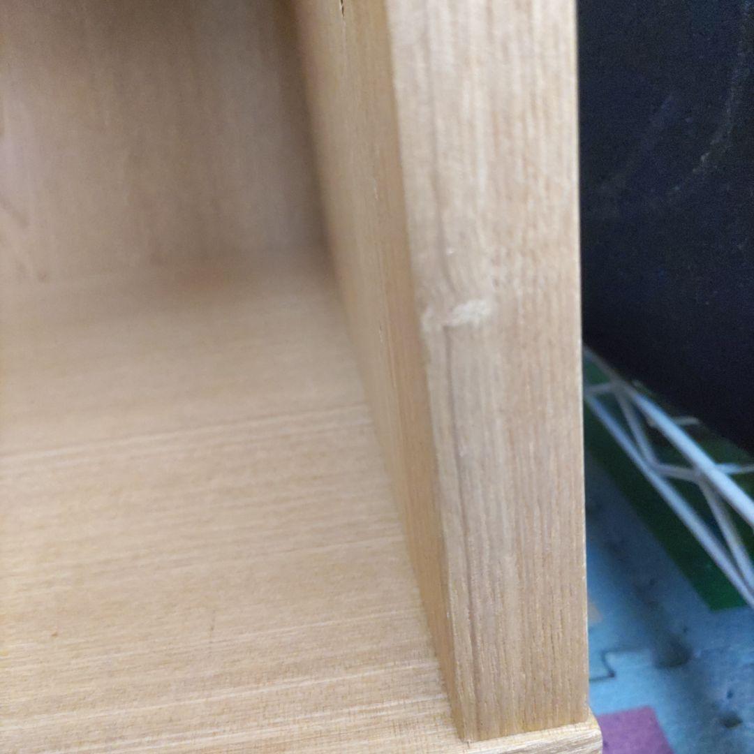 《中古》 MUJI 組み合わせて使える木製収納 タモ材 キャビネット 本棚