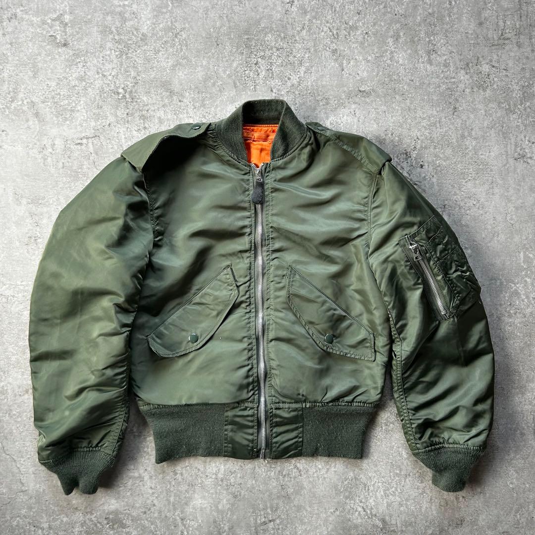 90s alpha アルファ MA-1 フライトジャケット USA製 XS - メルカリ