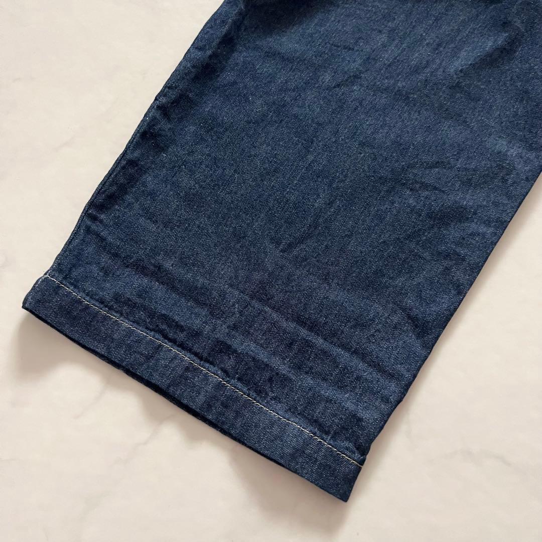 美品 かぐれ 2024年製 デニムオールインワン サロペット インディゴ