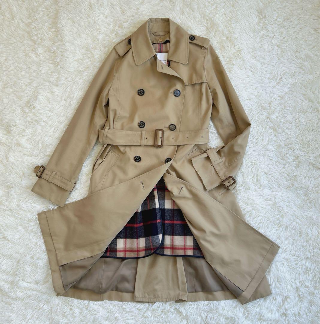 Joys様マッキントッシュ トレンチコート ライナー付き ベージュ ウエスト L】【GABARDINE 19】【LOGIE/ロージー】トレンチコート(コート
