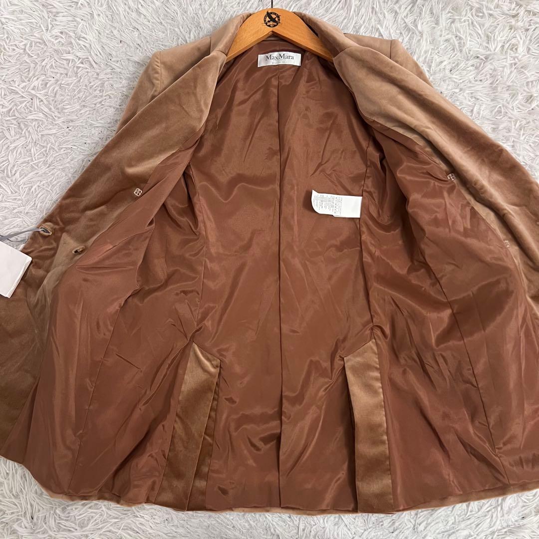 タグ付き✨マックスマーラ ジャケット ダブルブレスト ベロア キャメル