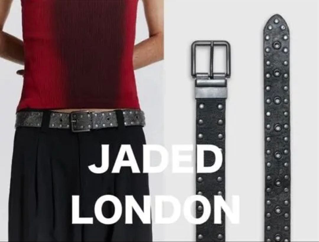 JADED LONDON/BUSTED本革スタッズベルト - メルカリ