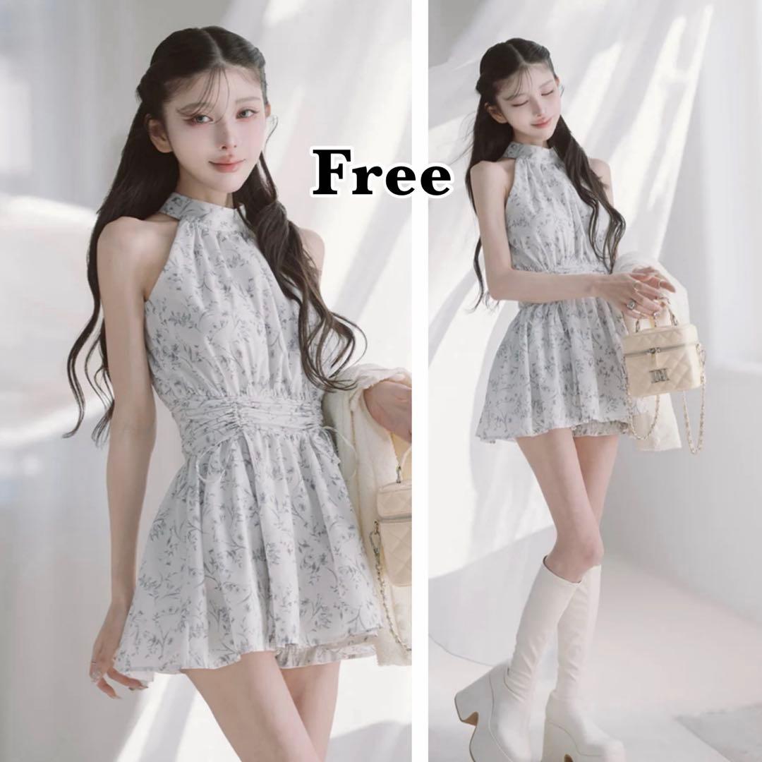 Darich♡アメスリギャザーフレアミニワンピース　(GRY・Free) アメスリギャザーフレアミニワンピース – Darich (ダーリッチ)