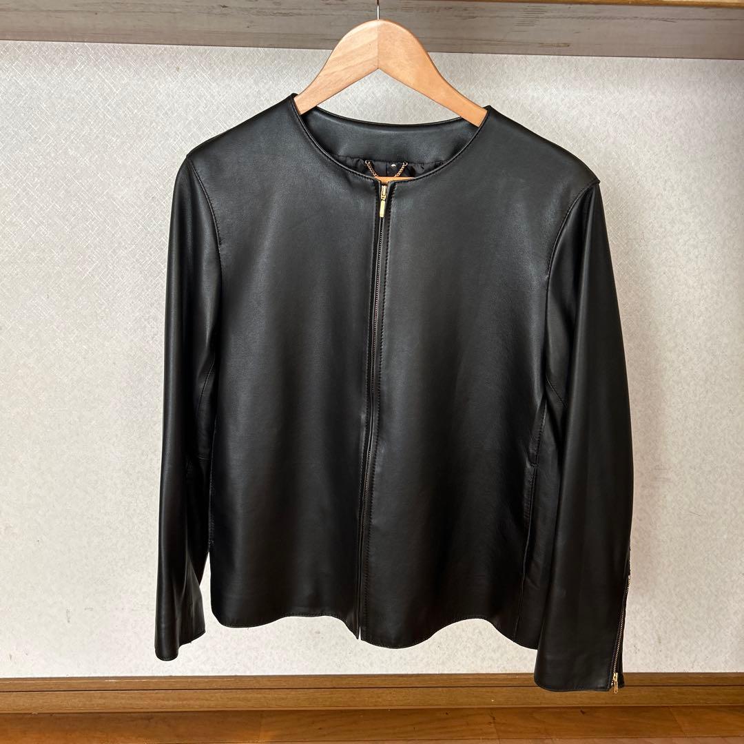 まこ　23区　レザージャケット黒44 楽天市場】23区 レザージャケットの通販