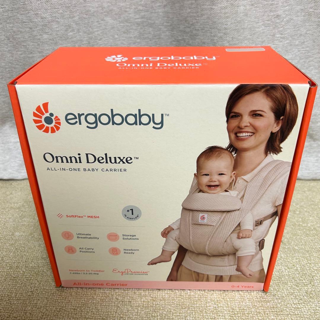 【新品•未開封】エルゴベビー オムニデラックス ナチュラルベージュ 抱っこひも ergobaby（エルゴベビー） 公式 オムニ デラックス ナチュラルベージュ