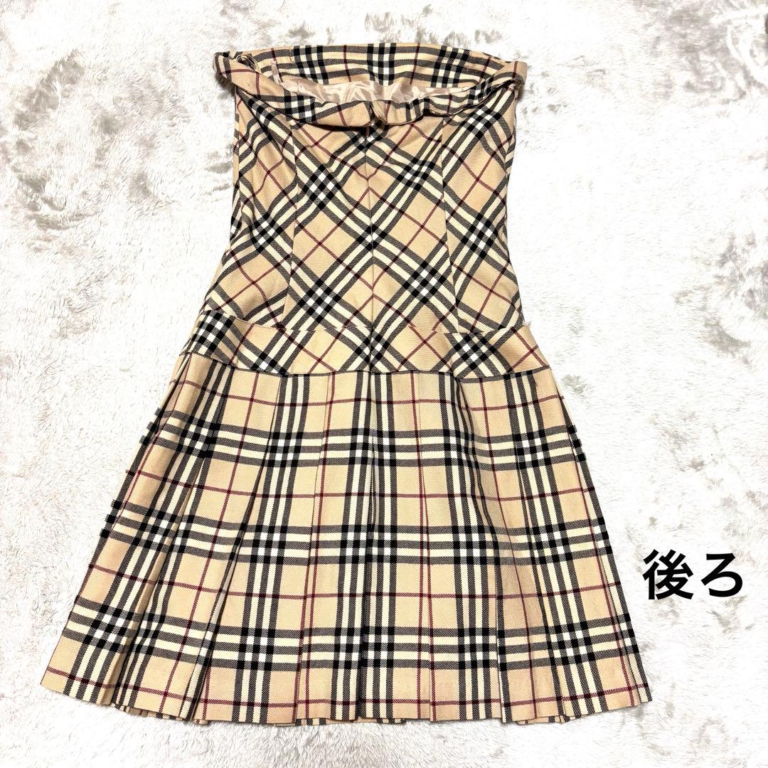 希少 バーバリー ブルーレーベル ノバチェック ワンピース 38 - メルカリ