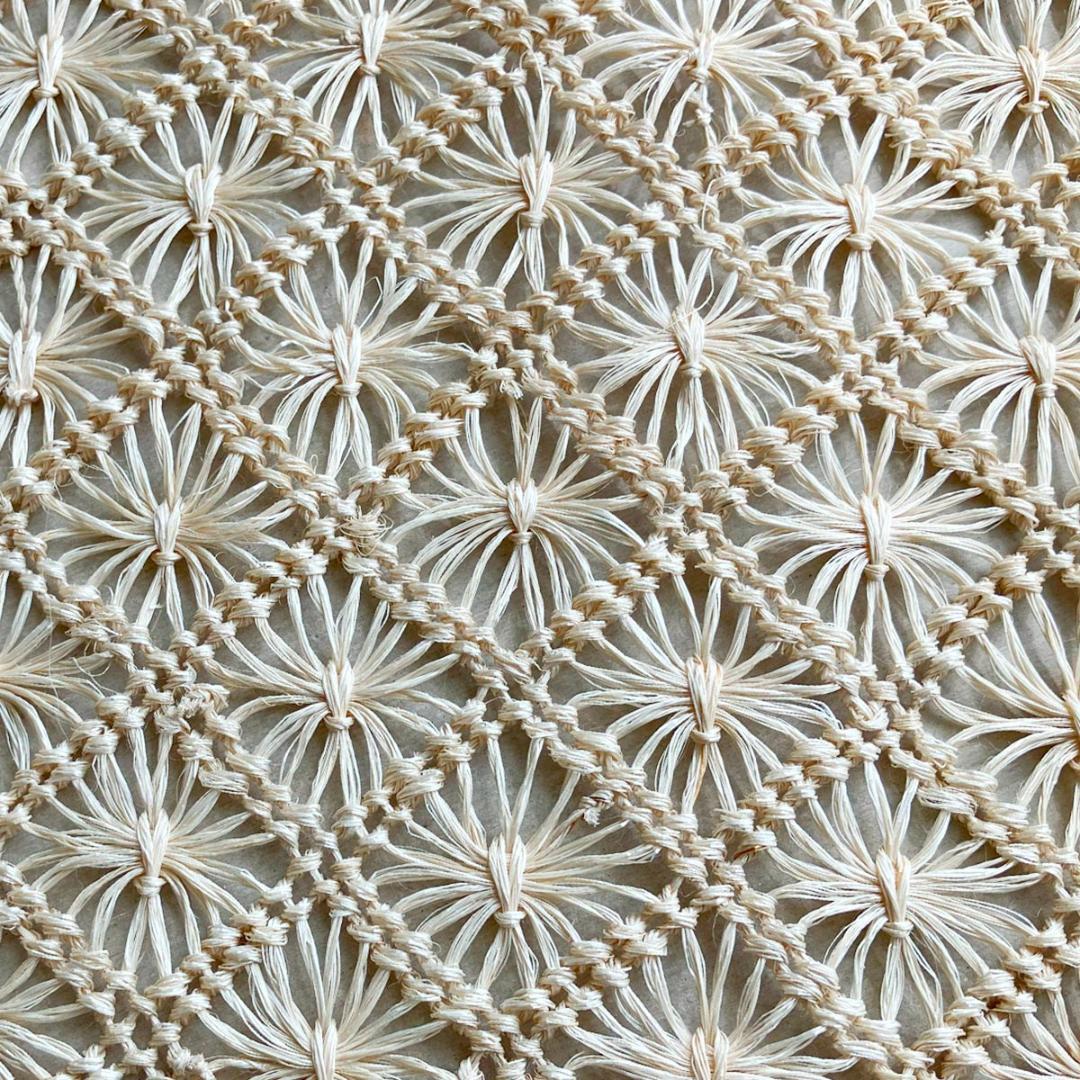 2025 誉田屋源兵衛 半幅帯 芭蕉通風段文/生成色 アパカ 新品 001