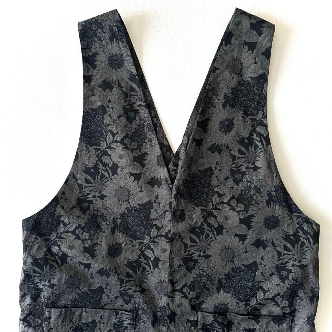 極美品 25SS 希少♪ アデュートリステス リバティ Vネックサロペット 薄手