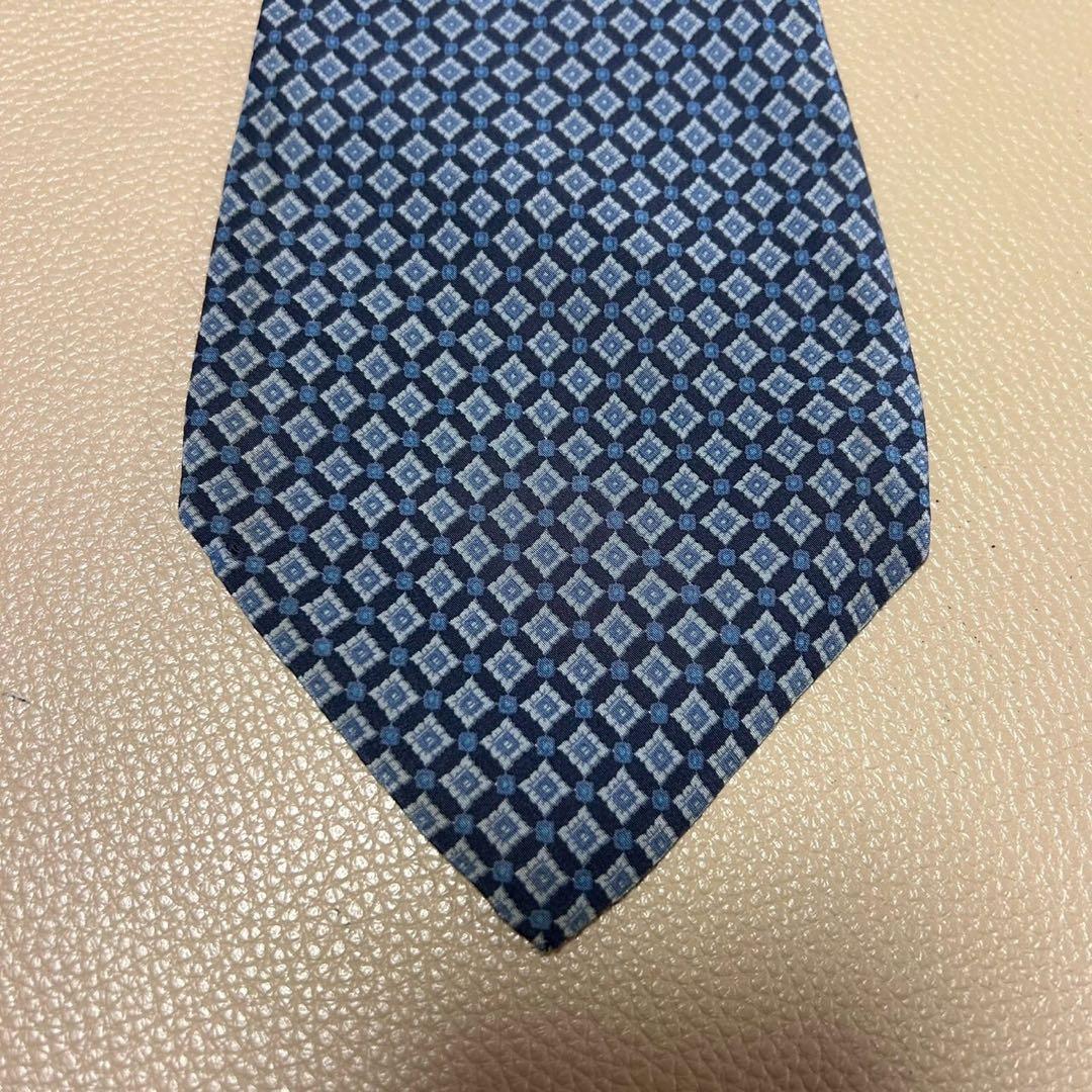 ディオール ネクタイ トロッター ストライプ ビジネス スーツ ネイビー