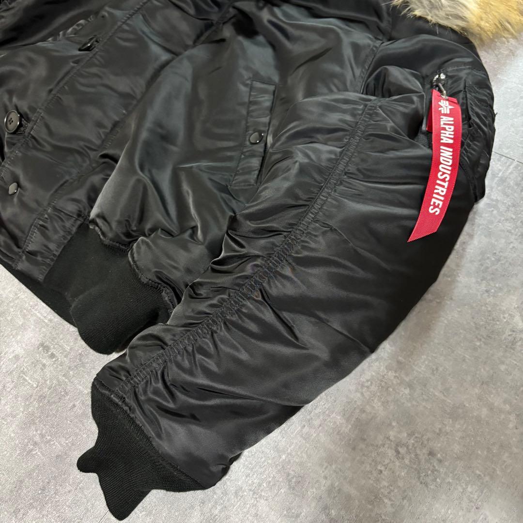 ALPHA アルファ N-2B フライトジャケット ブラック N2B M 短丈 - メルカリ