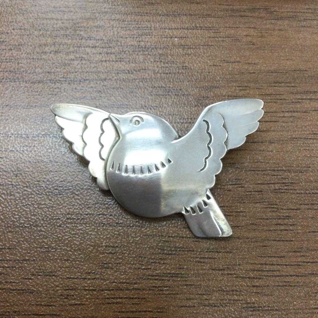 ジョージジェンセン 925Sブローチ バード ハト - メルカリ