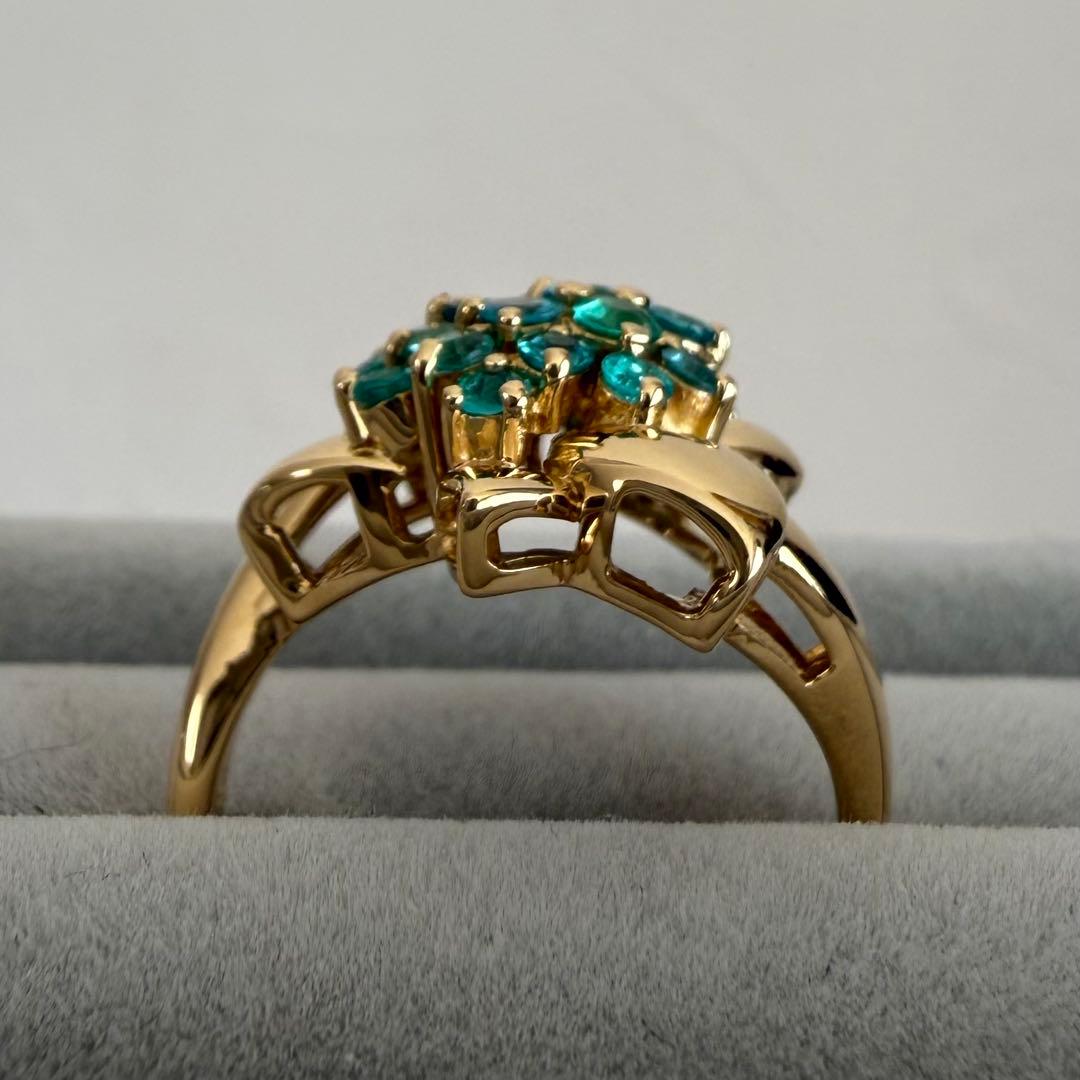 【専用】パライバトルマリン 0.73ct K18 YG リング 12.5号