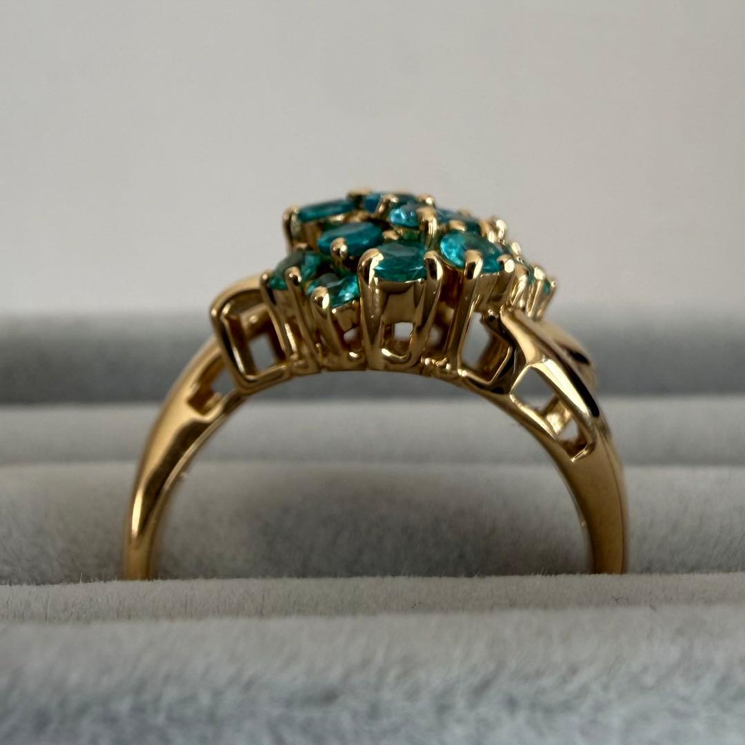 【専用】パライバトルマリン 0.73ct K18 YG リング 12.5号