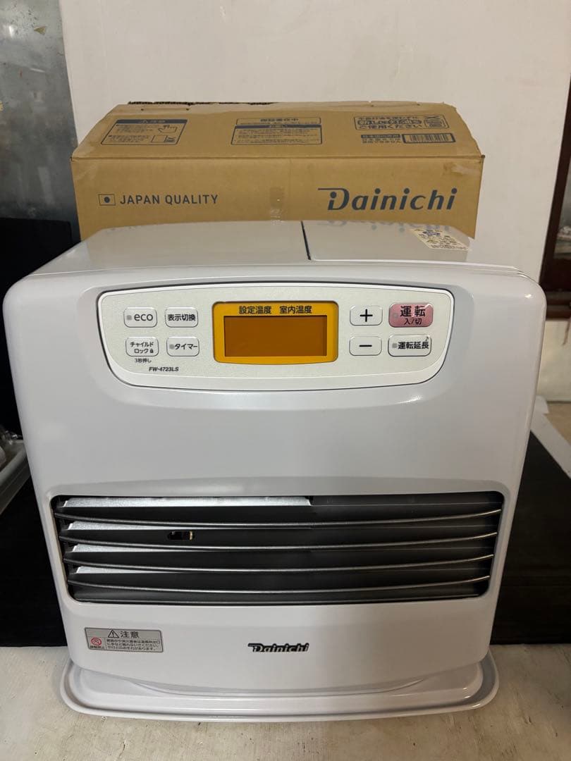 美品‼️2023年製 ‼️ダイニチ ブルーヒーター FW-4723LS 石油ファンヒーター Dainichi ムーンホワイト FW-4723LS-W [木造12畳