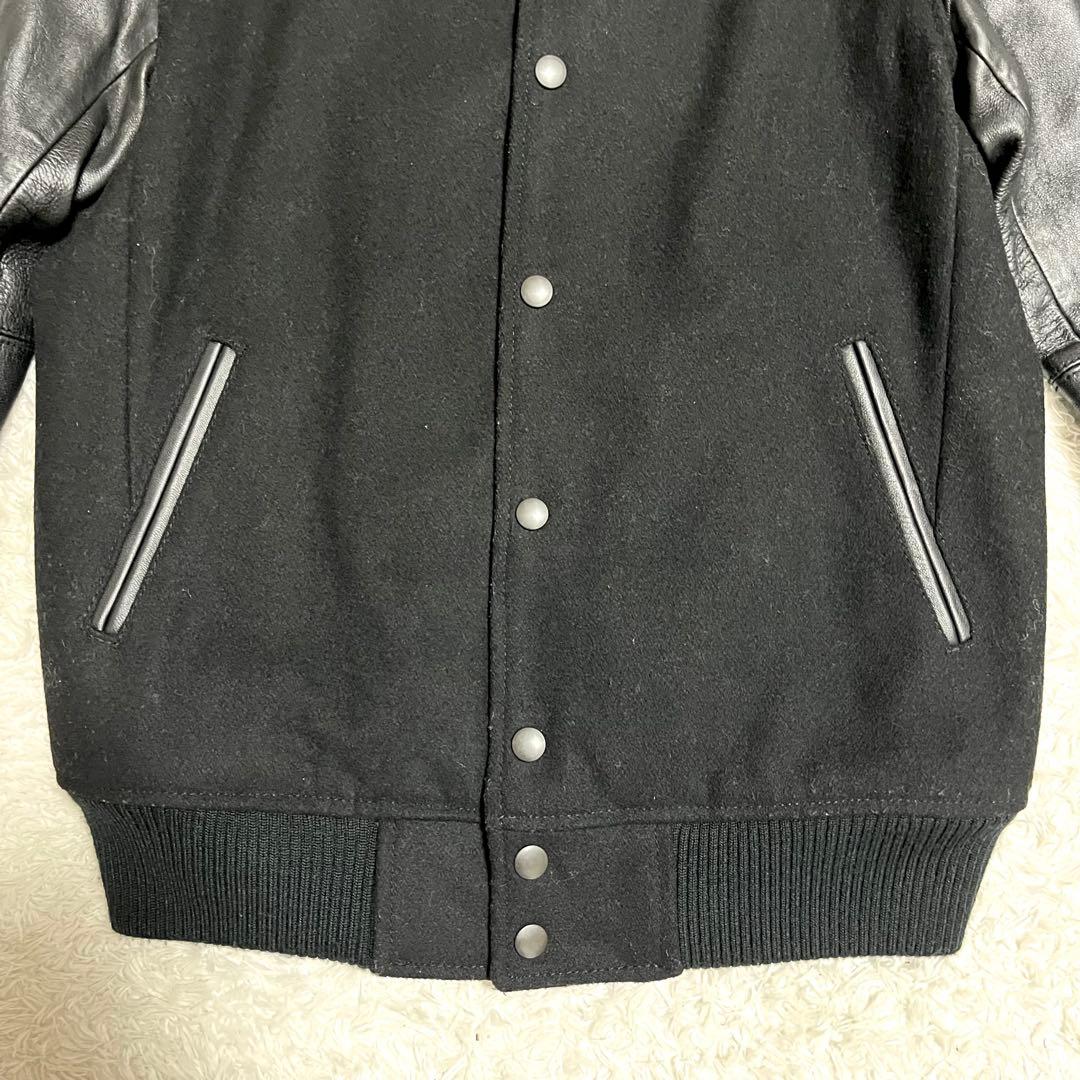 ✨美品✨モンキータイム スタジャン 切り替え レザー 羊革 メルトン M