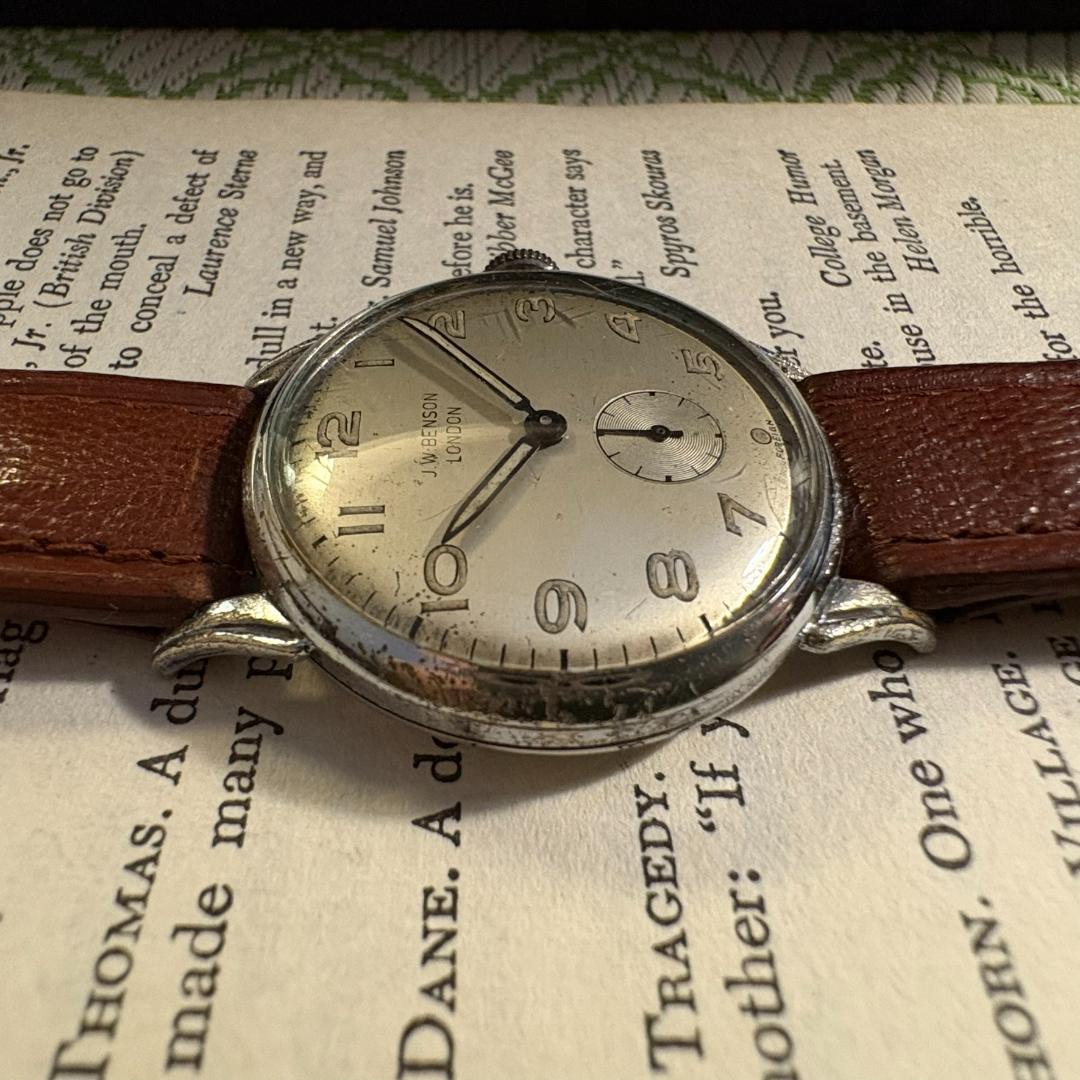 英国 1950年代 J.W.BENSON LONDON 腕時計アンティーク手巻き