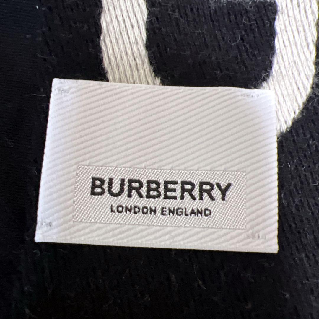 極美品✨現行》バーバリー アイコンストライプ ロゴ 大判マフラー