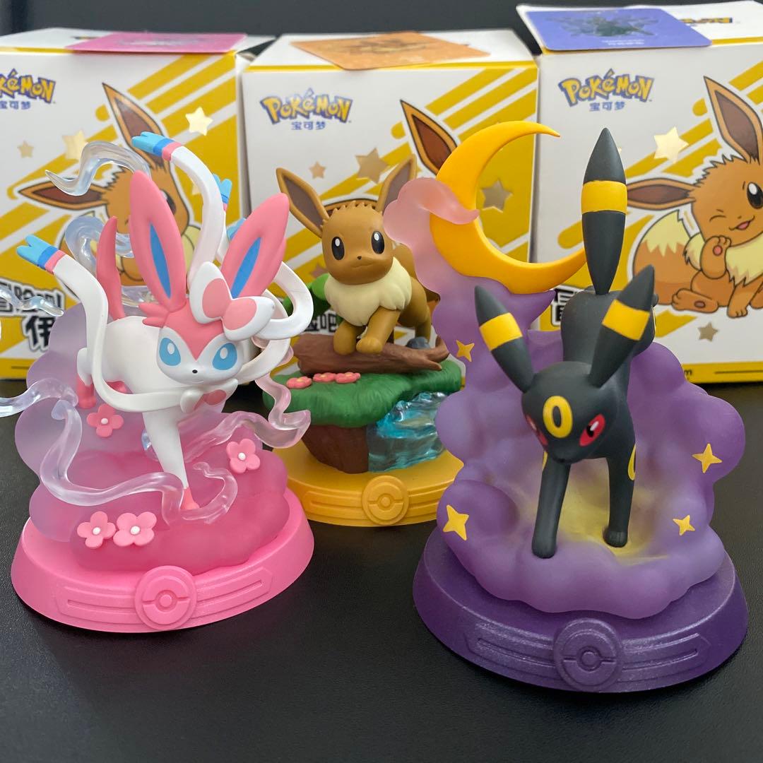 Funism ポケモン フィギュア イーブイ ニンフィア ブラッキー3点セット