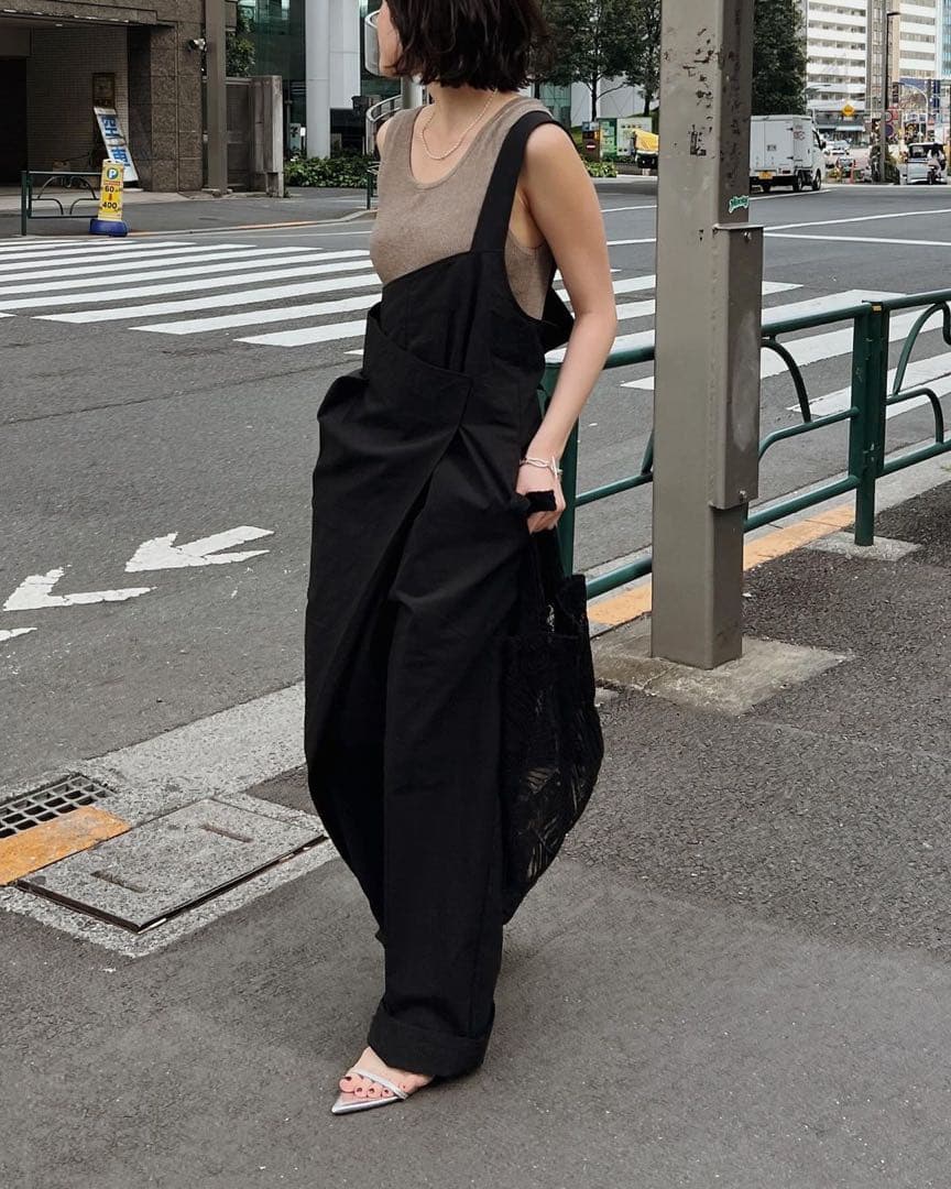 みー様専用etre tokyo ワンショルダーラップワイドパンツS - メルカリ