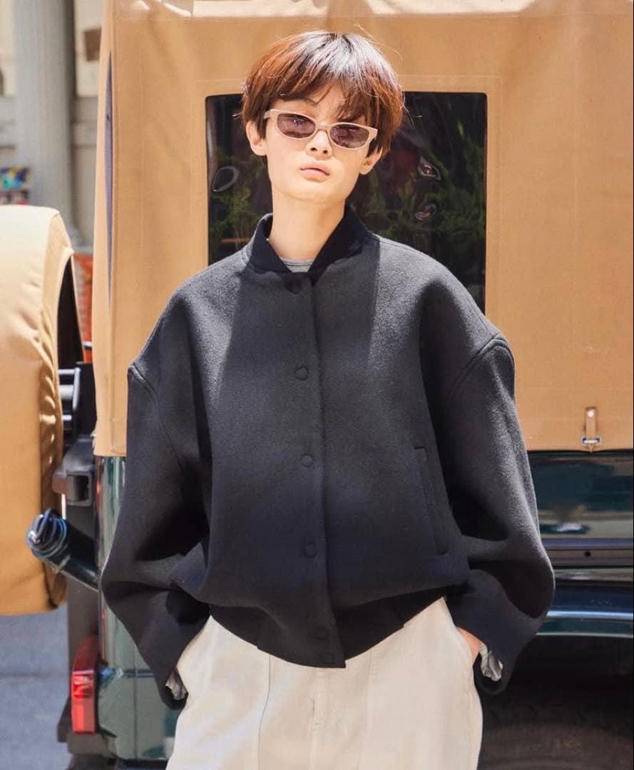 ザ　シシクイ　ウールジャケットWOOLJAK スタジャン新品未使用 SHISHIKUI シシクイ WOOL JAK / BLACK - メルカリ