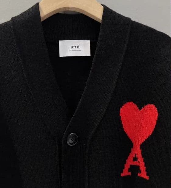 ✨新品✨ AMI PARIS ニットセーター ハート 男女兼用 ブラック S