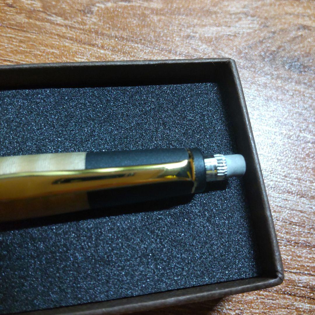 ボナンペン 栃縮杢 真鍮金具 シャープペンシル - メルカリ
