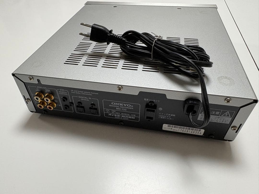ONKYO INTEC275 MDデッキ Hi-MD対応 シルバー MD-133 - メルカリ