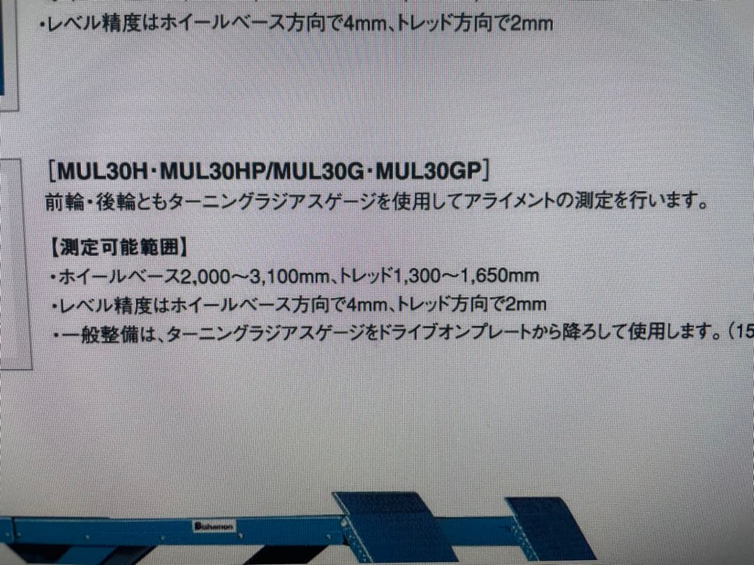 新品 ターニングラジアスゲージ ビシャモン スギヤス純正アライメント
