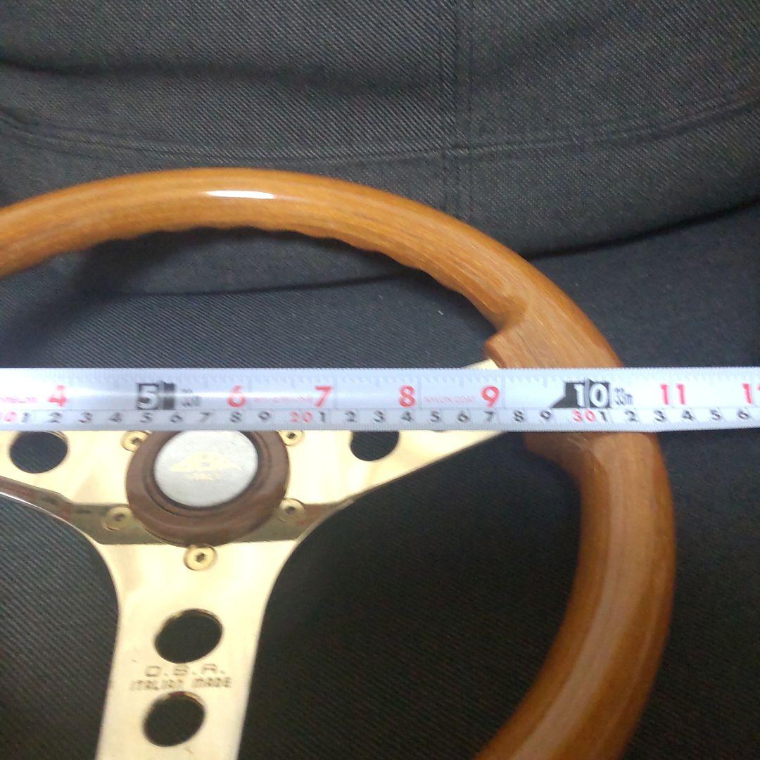 O.B.A. ステアリングホイール イタリア製…メッキはゴールド - メルカリ