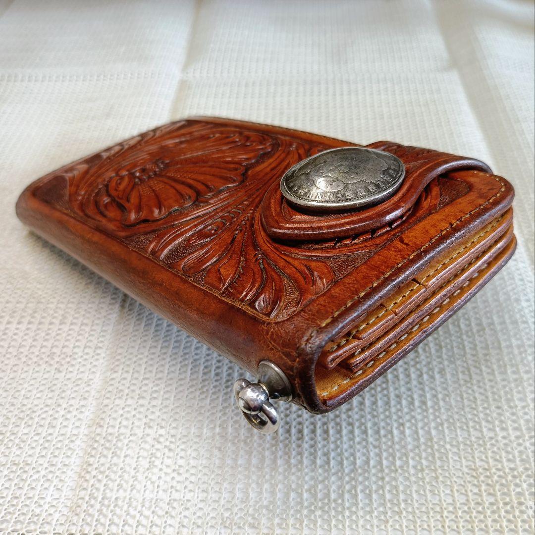 FUNNY カービング ライダースウォレット バイカーズウォレット 長財布