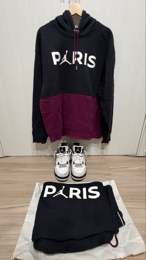 JORDAN PSG 上下　スニーカー　三点セット PSG Jordan Jumpman 3 Peat Trainer - Black