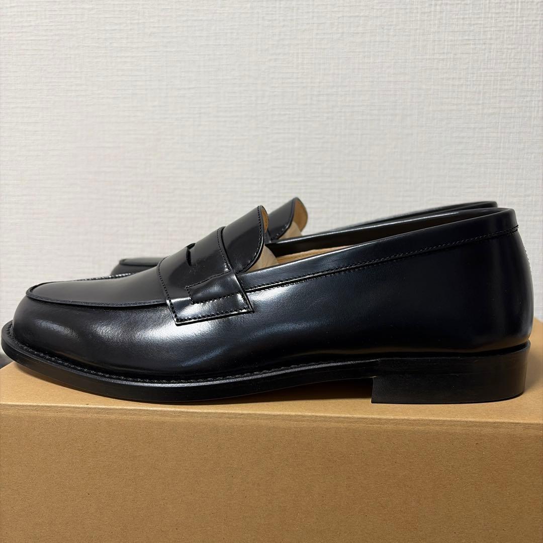 新品】PICCANTE ブラック レザー ローファー S115626579 - 靴えりさま