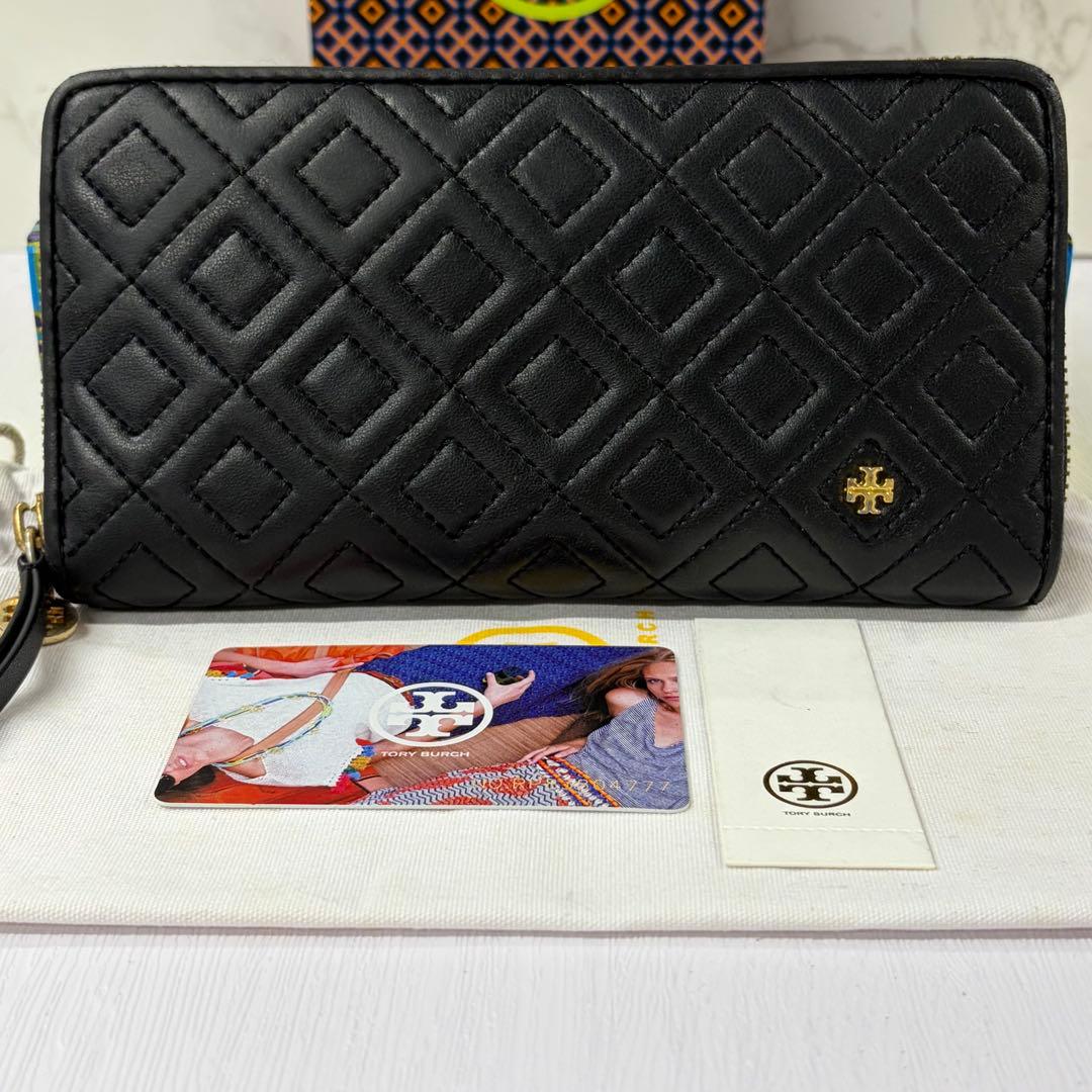 新品同様‼️ トリーバーチ 財布 長財布 キルティング ラウンド