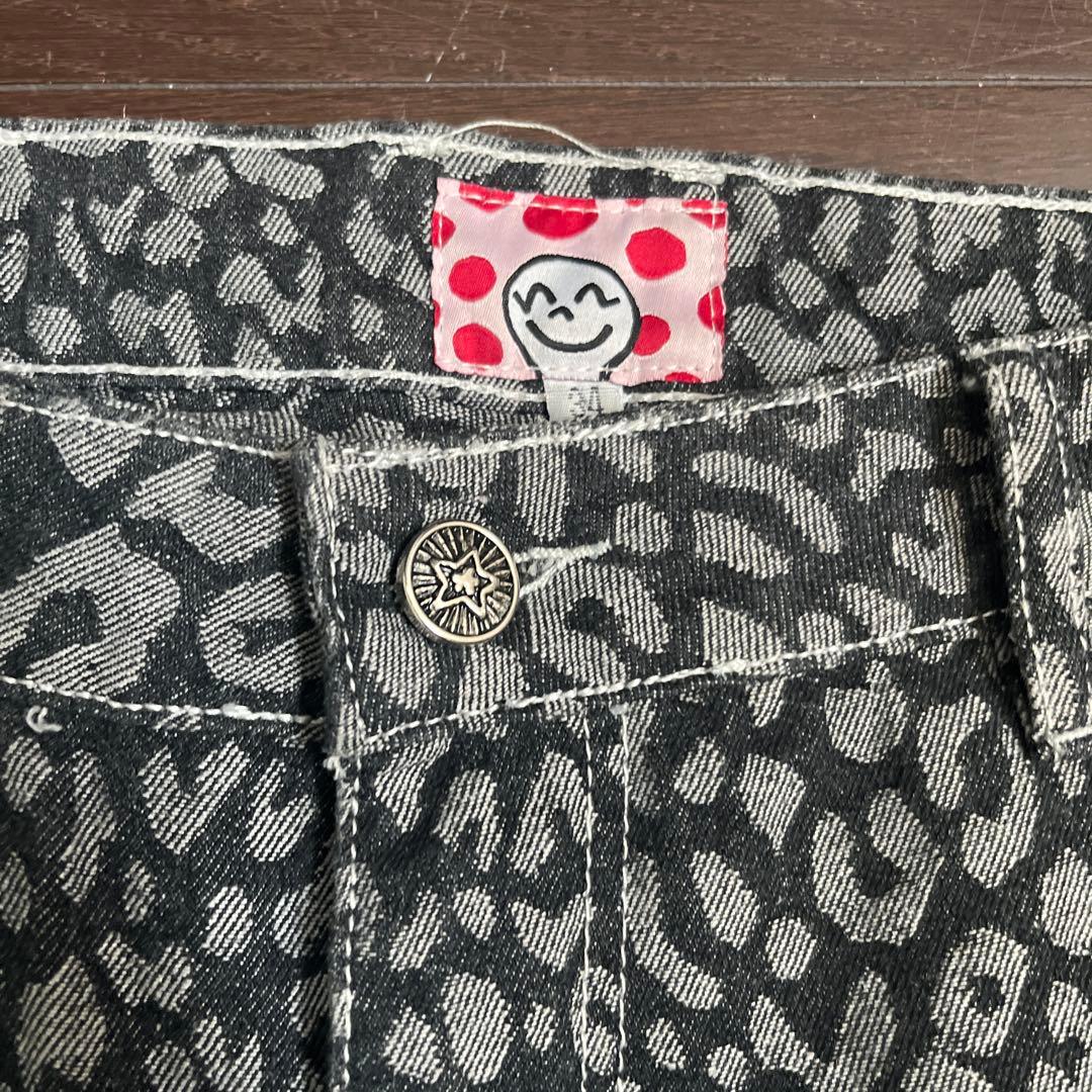 スターチーム star teamヒョウ柄デニムパンツ 34 - メルカリ