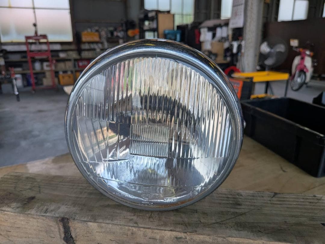 SR400　社外ルーカスヘッドライト、ステー、ハンドルストッパーセット SR400/500□SR用ハンドルロック＆ステーセット : ScrapStar - 通販