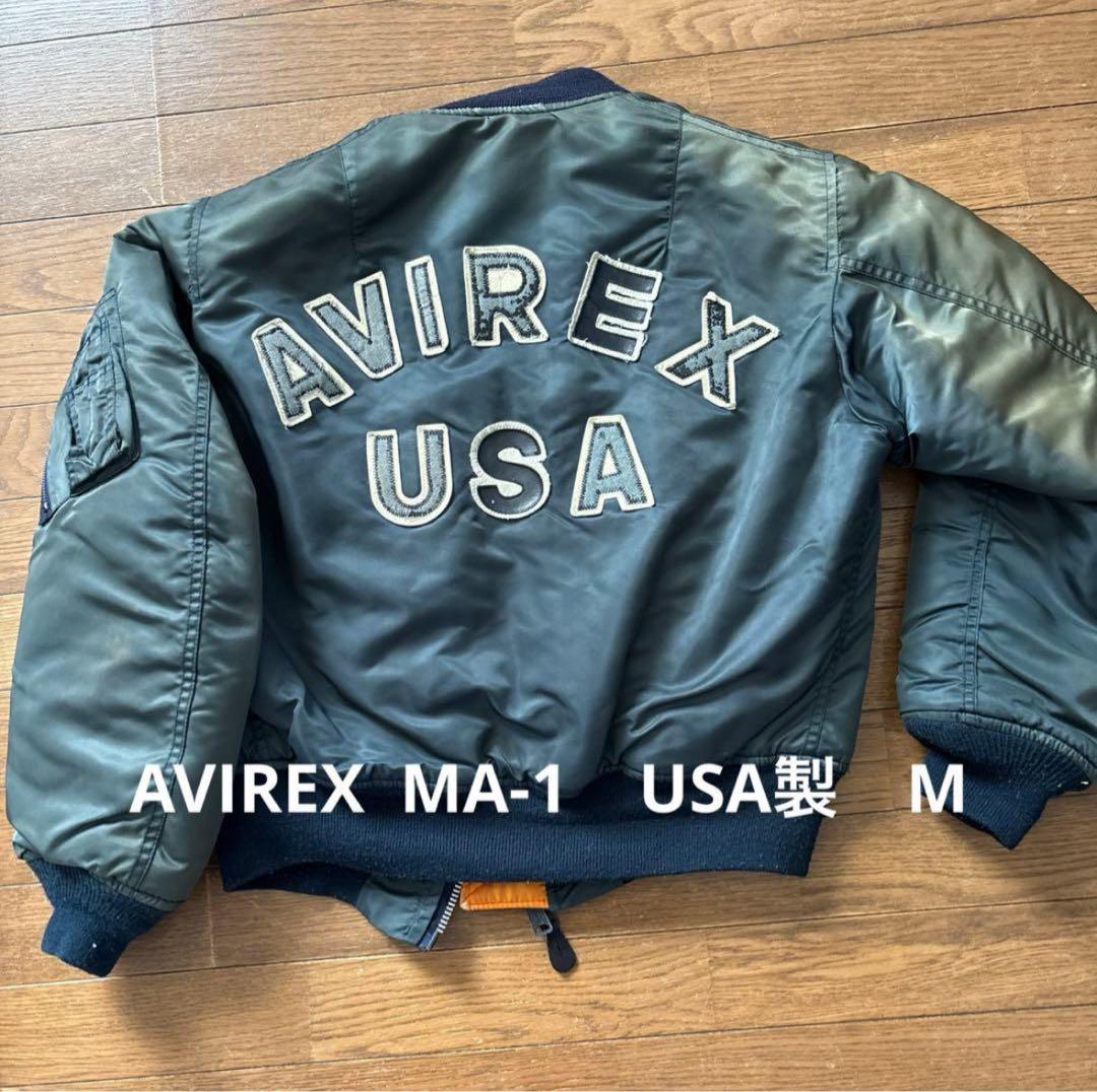 AVIREX MA-1 USA製 M アヴィレックス AVIREX 《WEB&DEPOT限定》LIGHT MA－1 TOPHATTERS