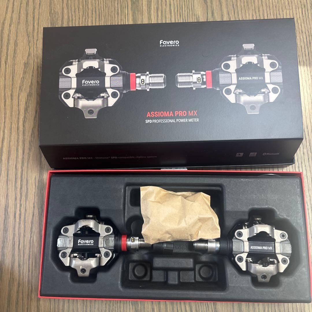 ASSIOMA PRO MX SPDビンディングペダル ファベロ アシオマ PRO MX-2 左右ペダル型パワーメーター オフロード用