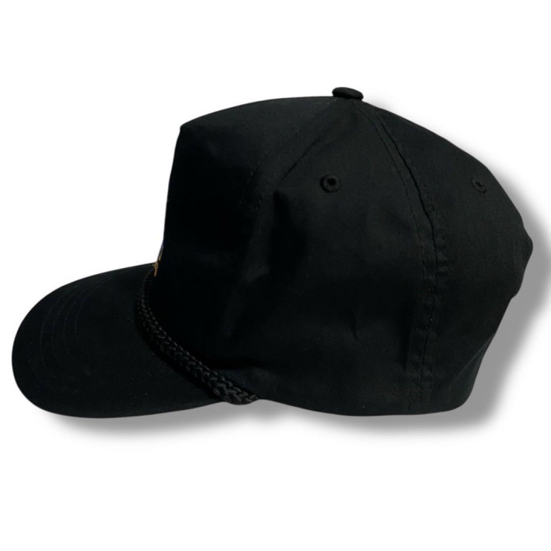 キムタク着用】LOVE EAR ART スナップバック CAP 黒 ロゴ刺繍 - メルカリ