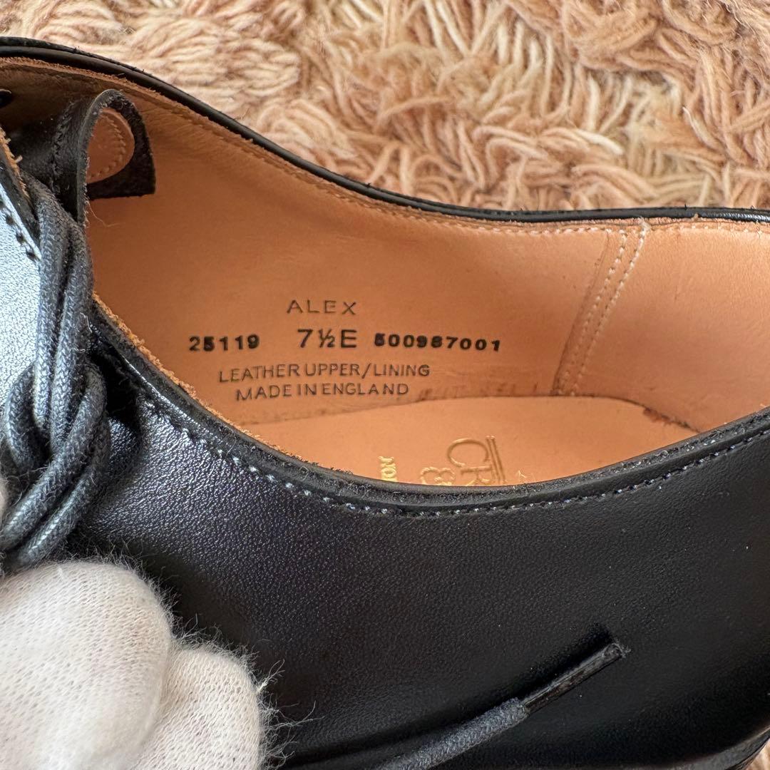 【未使用】クロケット＆ジョーンズ ホールカット レザー 7.5E レザーシューズ